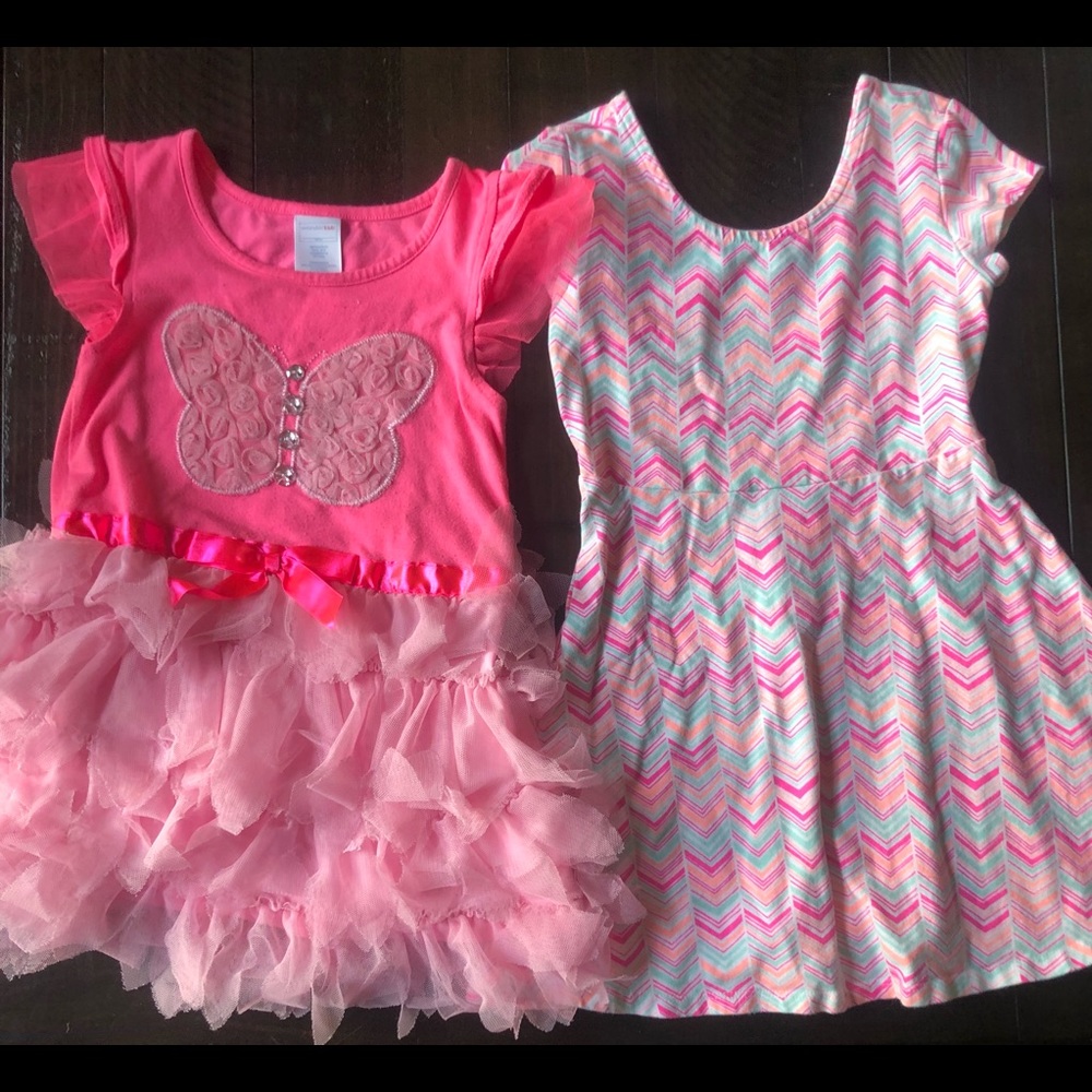 Dress lot of 2 size 4/5 pink girls